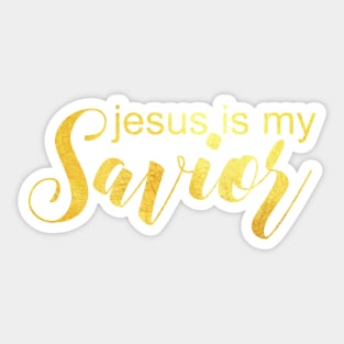 jesus is my savior Sticker